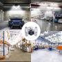 Aqonsie LED Garage Lights Bulb 6000LM Deformable Light 60W E26/E27 Ceiling lamp with 3 Adjustable Panels for Garage Workshop Warehouse Factory Supermarket Basement (Silver)