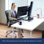 Ergotron - WorkFit-S Dual Sit-Stand Workstation with Worksurface - for Tabletop, Black