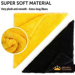 Premium Microfiber Towels for Cars - Thick Professional Microfiber Cleaning Cloth for Cars - 6 Pack (12”x12”)