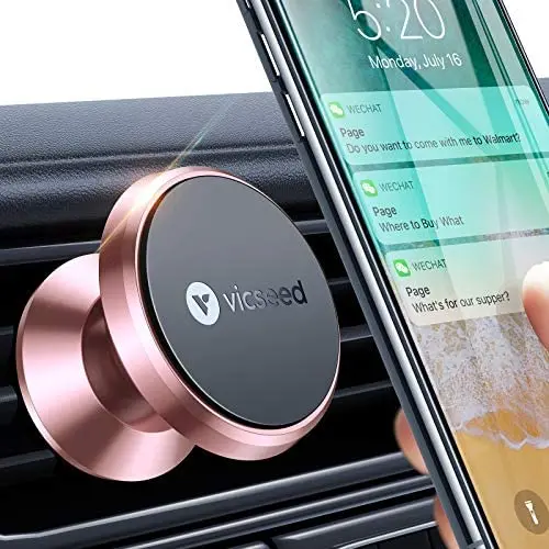 VICSEED Car Phone Mount Magnetic Phone Car Mount Magnet Air Vent Mount Phone Holder for Car Compatible with iPhone SE 11 Pro XS Max XR X 8 Samsung Galaxy S20 Note20 Note10 S10 S10+ All Phone