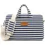 Canvaslife Breton Stripe Pattern 15 inch Waterproof Laptop Shoulder Messenger Bag Case with Rebound Bubble Protection for 14 inch-15.6 inch Laptop 15 Case Bag Canvaslife Breton Stripe Pattern 15 inch Waterproof Laptop Shoulder Messenger Bag Case with Rebound Bubble Protection for 14 inch-15.6 inch Laptop 15 Case Bag