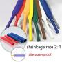 530Pcs Heat shrinkable Tube kit-polyolefin Material, Wire Heat shrinkable Tube, Wire Heat shrinkable Tube kit, Insulated Wire, Colored and Colored Heat shrinkable Tube, (Shrinkage Ratio 2:1)