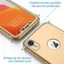 ORETECH Designed for iPhone XR Case, with[2 x Tempered Glass Screen Protector] 360 Full Body Shockproof Anti Scratch Protection Cover Hard PC Soft Rubber Silicone Case for iPhone XR 6.1 2018 Gold