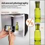 Portable Photo Studio Light Box,12''x12'' Professional Dimmable Shooting Tent Kit with 112 LEDs Lights & 6 Backdrops for Jewelry and Small Items Product Photography