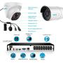 Reolink 5MP 16CH POE Security Camera System, 8pcs 5MP PoE Cameras with 16 Channel PoE NVR Recorder, Pre-Installed 3TB Hard Drive, Waterproof for Outdoor Indoor Use, 24/7 Recording,100ft Night Vision