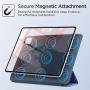 ESR Rebound Magnetic Smart Case for iPad Pro 12.9'' 2020/2018, Convenient Magnetic Attachment [Supports Pencil Pairing & Charging] Smart Case Cover Auto Sleep/Wake Trifold Stand Case - Navy Blue