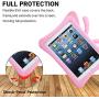 Simicoo iPad Mini 4 3 2 3D Cute Butterfly Case for Kids Light Weight EVA Stand Shockproof Rugged Heavy Duty Kids Friendly Tablet Case for iPad Mini 4 3 2 (Pink)