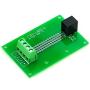 Electronics-Salon RJ9 4P4C Right Angle Jack Breakout Board, Terminal Block Connector.