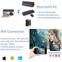 Mini Wifi Projector with Bluetooth 2800lumen LCD LED Android Projectors Portable HDMI USB VGA Audio for Home Theater Cinema Outdoor Movie Game Console,Airplay Miracast Wireless Cast iPad iPhone Tablet