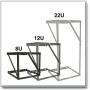 Tripp Lite 8U/12U/22U Expandable Wall-Mount 2-Post Open Frame Rack, Adjustable Network Equipment Rack, Switch Depth, 18'' Deep, 5 Year Warranty (SRWO8U22), black, 17.8 (8U) , 24.8 (12U), 42.3 (22U) x 20.11 x 18.24