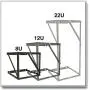 Tripp Lite 8U/12U/22U Expandable Wall-Mount 2-Post Open Frame Rack, Adjustable Network Equipment Rack, Switch Depth, 18'' Deep, 5 Year Warranty (SRWO8U22), black, 17.8 (8U) , 24.8 (12U), 42.3 (22U) x 20.11 x 18.24