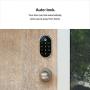 Google Nest x Yale Lock - Tamper-Proof Smart Lock for Keyless Entry - Keypad Deadbolt Lock for Front Door - Works with Nest Secure Alarm System - Polished Brass