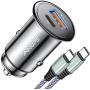 USB C Car Charger Super Mini AINOPE All Metal 36W Fast USB Car Charger PD&QC 3.0 Dual Port Car Adapter Compatible with iPhone 12/12 Pro/Max/12 Mini/iPhone 11/Pro/Max/XR/XS/Max/8/8P, Note 10/S10/S9