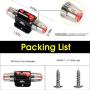 M1A2 Circuit Breaker Switch 150A Waterproof Fuse Inline Holder Resettable Fuse Manual Reset 12V-48V DC for Car Audio RV Home Marine Boat Truck