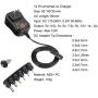 AMotie 12W 3V 4.5V 5V 6V 7.5V 9V 12V Regulated Multi Voltage Switching Replacement Power AC Adapter for Household Electronics Routers Speakers CCTV Cameras Smart Phone USB Charging Devices