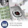 VTech CS6529-4B 4-Handset DECT 6.0 Cordless Phone with Answering System and Caller ID, Expandable up to 5 Handsets, Wall-Mountable, Blue/Green/Red/Silver