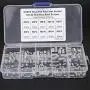 200pcs M3/M4/M5/M6/M8 Stainless Steel Flat Point Hex Socket Grub Screw, Socket Hex Grub Screw Set, with Storage Box, for Various Precision Instruments, Meters and Electronic Products