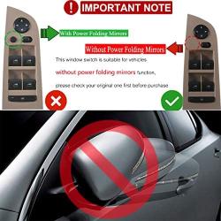 Front Driver Side Power Window Switch for BMW M3 328i 330i 335i E90 E91 Series (Without Power Folding Mirrors)