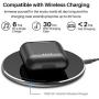 TOZO T6 True Wireless Earbuds Bluetooth Headphones Touch Control with Wireless Charging Case IPX8 Waterproof TWS Stereo Earphones in-Ear Built-in Mic Headset Premium Deep Bass for Sport Black