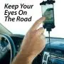 Bondi Silicon Flexible Cell Phone Holder, (Black)