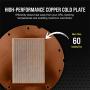 Corsair Hydro X Series XC5 RGB CPU Water Block - Intel LGA 1200 - Copper Cold Plate - More Than 60 Micro-Cooling Fins -16 Vivid RGB LEDs - Black
