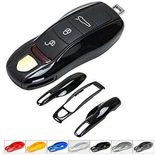 AeroBon 3-Piece Painted Key Cover/ Key Fob Shell Cover Compatible with Porsche Key Shell (MK1)