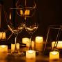 80 Packs LED Flameless Flickering Candles, Kohree Tea Lights Candles Battery Operated Votive Candles, Flickering Tealight Candles for Garden Wedding,Party, Christmas Decorations, Warm White