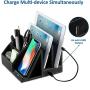 EasyAcc Wireless Charger Desk Organizer USB Charging Station, Multi-Device iPhone iPad Tablet Charging Station Dock Stand, Induction Charger for iPhone 11 Pro X XS MAX XR 8, Samsung S10 S10e S9