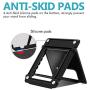 Elimoons 4 Pack Cell Phone Stands, Universal Foldable Tablet Stand Multi-Angle Pocket Desktop Holder Cradle Compatible with iPhone 11 Pro Xs Max X 8 7 6s Plus, All Android Smartphones Tablets (6-10'')