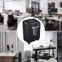 Bonsaii Paper Shredder, 18-Sheet Heavy Duty Cross-Cut CD Credit Card Shredder for Office with 6 Gallon Pull-Out Basket and 4 Casters, 60 Minutes Running Time, Black