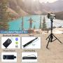 Selfie Stick & Tripod Fugetek, Integrated, Portable All-in-One Professional, Heavy Duty Aluminum, Bluetooth Remote Compatible with Apple & Android Devices, Non Skid Tripod Feet, Extends to 51'', Black