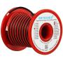 BNTECHGO 18 Gauge Silicone Wire Spool Red 50ft And Black 50ft 2 Separate Wires Flexible 18 AWG Stranded Copper Wire
