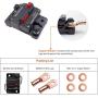 Erayco 200 Amp Circuit Breaker with Manual Reset for Car Marine Trolling Motors Boat ATV Manual Power Protect for Audio System Fuse, 12V-48VDC, Waterproof (200A)