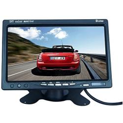 7 inch Rearview Car LCD Monitor, Buyee Portable 7'' TFT LCD Digital with HD Full Color Wide Screen for Car Rear View Backup Camera