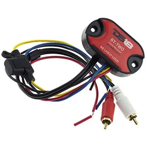 DS18 BT-Two Bluetooth Receiver - IP65 Waterproof Rated, BT 4.0, Remote Trigger Output, Stero Male RCA Output - Allows Connect & Play Integration to Your Audio Device DS18 BT-Two Bluetooth Receiver - IP65 Waterproof Rated, BT 4.0, Remote Trigger Output, Stero Male RCA Output - Allows Connect & Play Integration to Your Audio Device