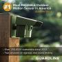 Guardline ¼ Mile Long Range Wireless Driveway Alarm Outdoor Weather Resistant Motion Sensor & Detector- Best DIY Security Alert System- Monitor & Protect Outside Property, Yard, Garage, Gate, Pool