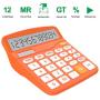 Helect Calculator, Standard Function Desktop Calculator, Orange