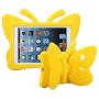 Simicoo iPad Mini 4 3 2 3D Cute Butterfly Case for Kids Light Weight EVA Stand Shockproof Rugged Heavy Duty Kids Friendly Tablet Case for iPad Mini 4 3 2 (Yellow)