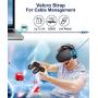 AkoaDa Oculus Quest 2 Link Cable 20ft/6M, Oculus Link Cable with Signal Booster, 90 Degree Angled High Speed Data Transfer & Fast Charging Cable for Oculus Quest VR Headset and Gaming PC (Grey)