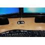 Desktop Cable Organizer, Weighted, Eco-Friendly Silicone, No Bad Smell, Bundled with 4 Reusable Cable Ties (Orange)