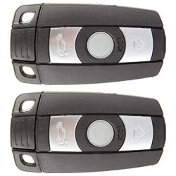 cciyu KR55WK49127 X 2 Flip Key Fob with Key Blade 3 buttons Replacement for 05 06 07 08 09 10 11 12 13 for B MW X5 X6 Z4 1 3 5 6 7 Replacement Uncut Smart Remote Fob Key with FCC KR55WK49123