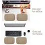4Pcs Portable Computer Elbow Wrist Pad, AUHOKY 2 Sets Ergonomic Keyboard Wrist Rest Elbow Support Mat for Office Desktop Working Gaming - Memory Foam Relieve Elbow Pain (7.9″×11.8″, Camel)