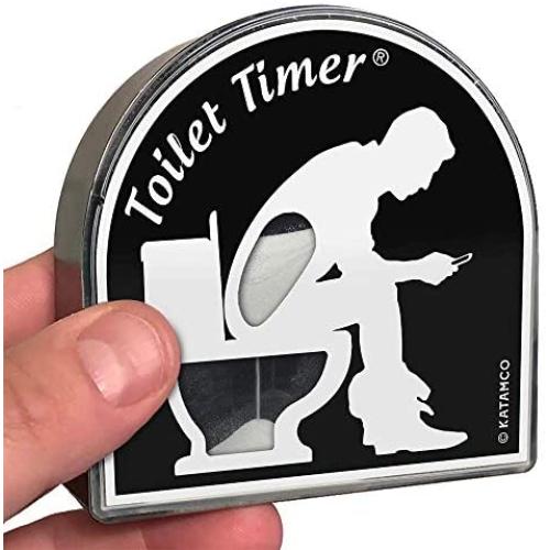 Toilet Timer by Katamco (Classic), Funny Gifts for Men, Husband, Dad, Fathers Day, Birthday Gag