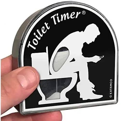 Toilet Timer by Katamco (Classic), Funny Gifts for Men, Husband, Dad, Fathers Day, Birthday Gag
