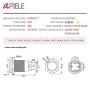APIELE (Pcs of 2) 12mm Latching Push Button Switch High Round Head Stainless Steel 1 Normally Open with Ring Led (Yellow)