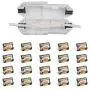 20 pk White CordSafe Extension Cord Safety Cover with Water Resistant Seal