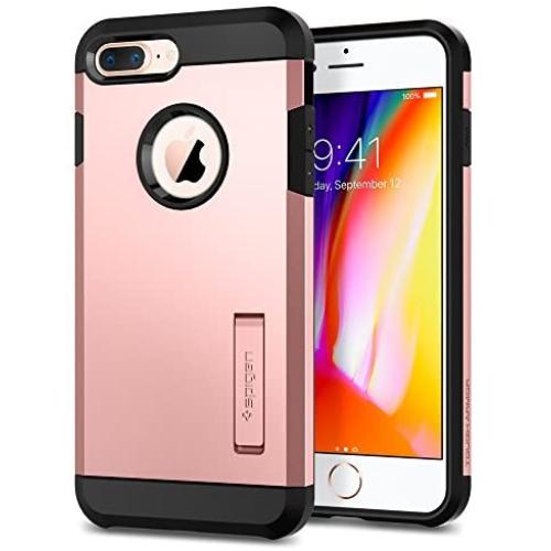 Spigen Tough Armor [2nd Generation] Designed for iPhone 8 Plus Case (2017) / Designed for iPhone 7 Plus Case (2016) - Rose Gold