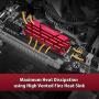 Vantec ICEBERQ M.2 NVMe/SSD Heat Sink with Thermal Pad (HS-NVME150-RD, Red)