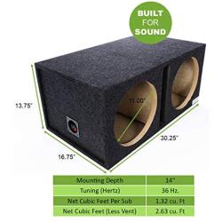 BBox E10DSV Dual 10'' Vented Carpeted Subwoofer Enclosure