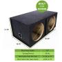 BBox E10DSV Dual 10'' Vented Carpeted Subwoofer Enclosure